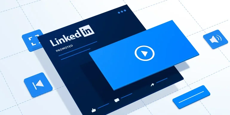 The illustration of LinkedIn's Video Advertising Tool