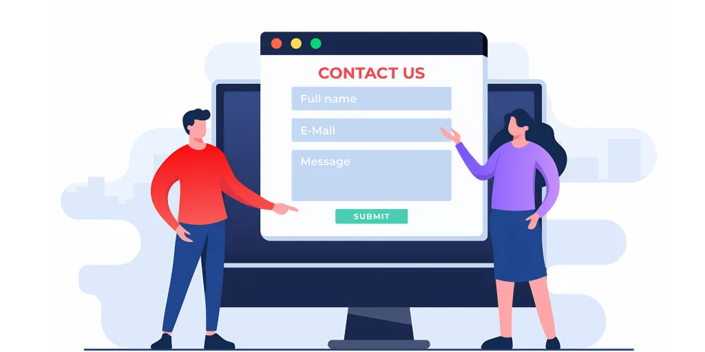 A modern business rethinking outdated contact forms to improve customer conversion.